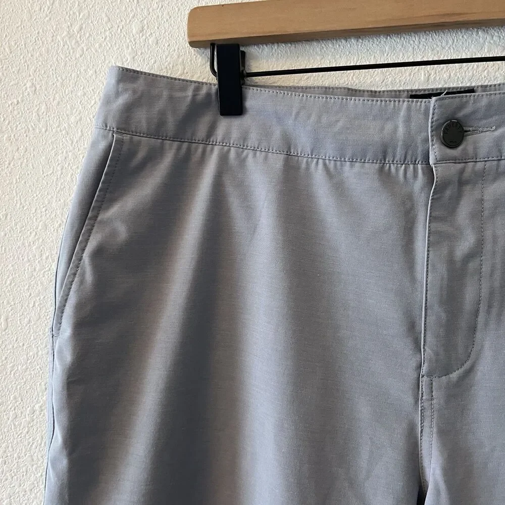 Faherty Light Gray Flat-Front Men’s Shorts